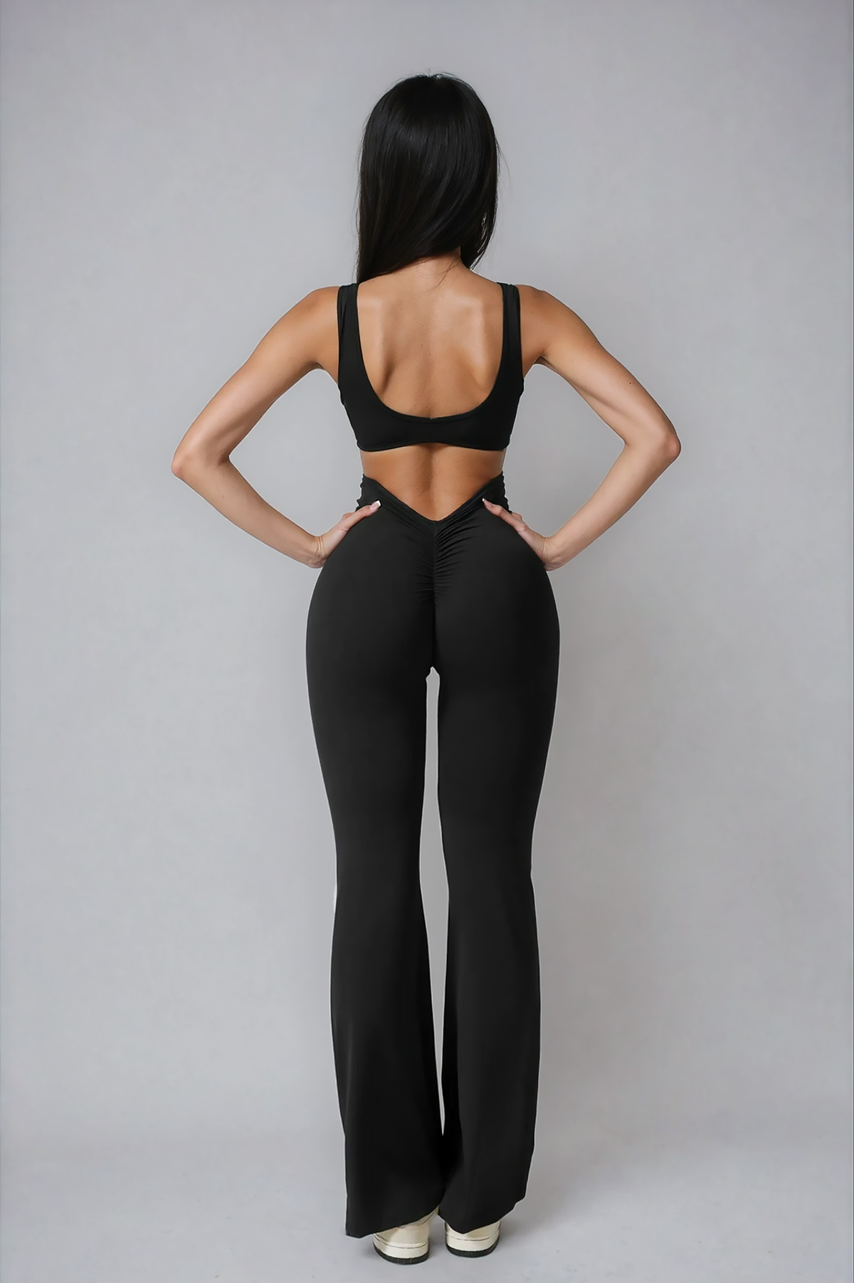 Noira Flared Jumpsuit - Black