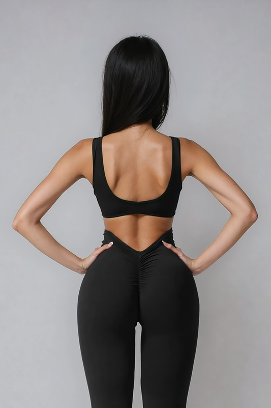 Noira Flared Jumpsuit - Black