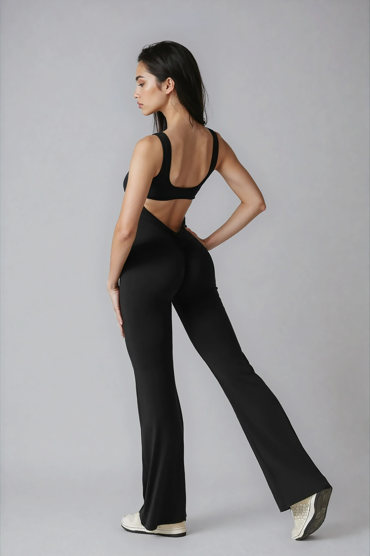 Noira Flared Jumpsuit - Black