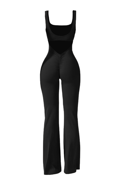 Noira Flared Jumpsuit - Black